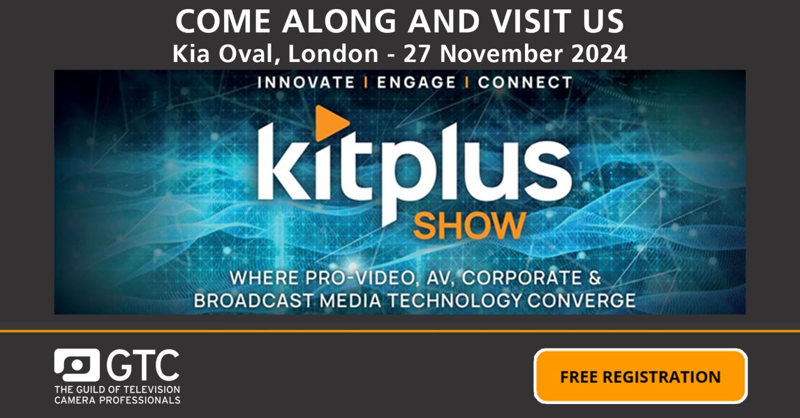 Please say hello at the KitPlus Show in London