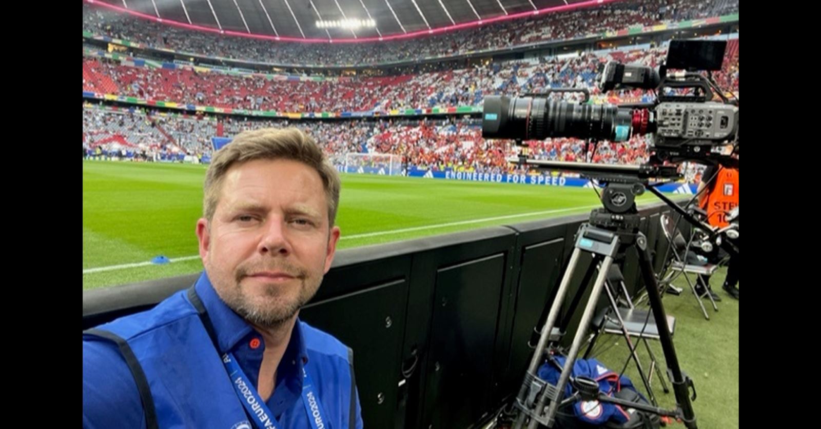 Welcome new member Simon Seager, seen here at the Euros football tournament this summer in Germany