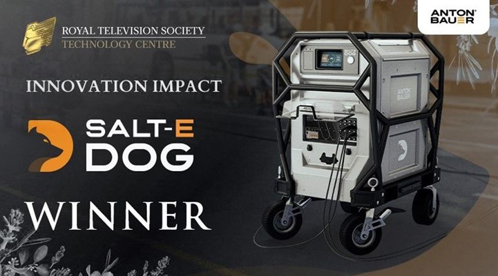 Anton/Bauer Salt-E Dog wins Innovation Impact Award at Royal Television Society Awards