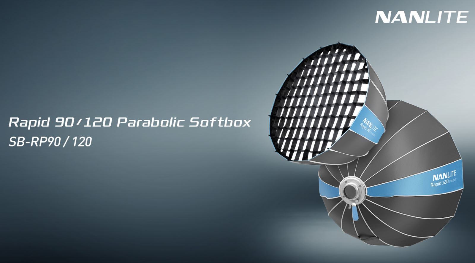 Nanlite Rapid 90 and Rapid 120 parabolic softboxes