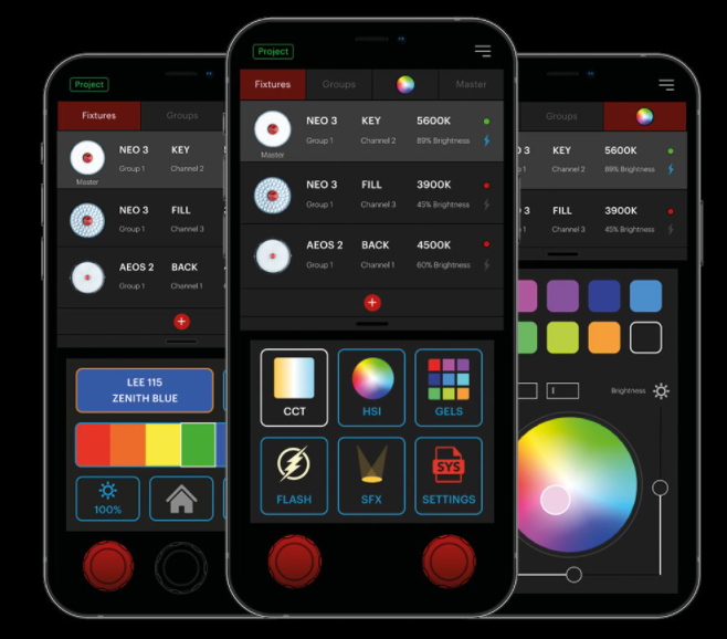 Rotolight NEO 3 and AEOS 2 App