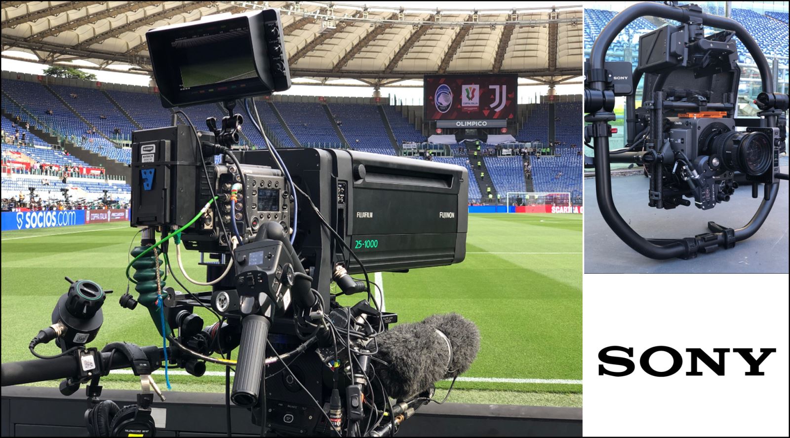 Sony cameras at the Coppa Italia Final