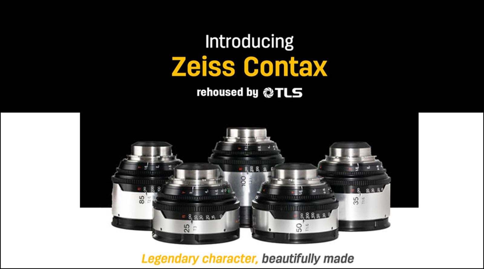 TLS rehoused Zeiss Contax Lenses