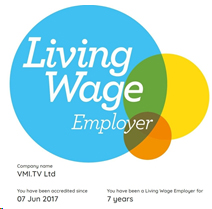 VMI is 7 years Accredited as Living Wage Employer 